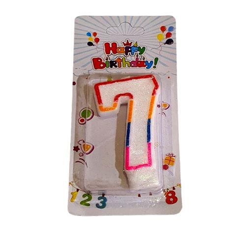Birthday Candles - Number 7 (w)