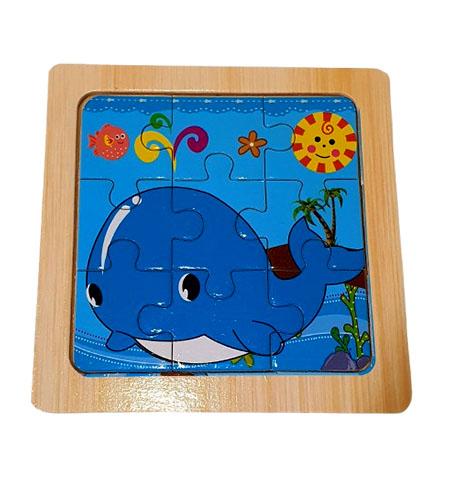 Educational Toys : Puzzles with 9 Pieces - Dolphin