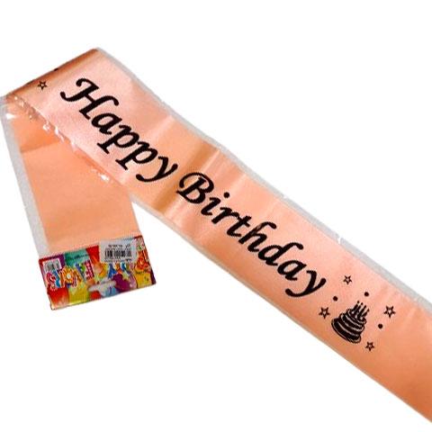 Party Sash - Birthday Sash (light orange)
