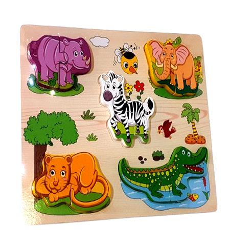 Educational Toys : Wooden Puzzle - Animals