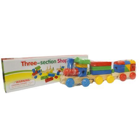Educational Toys : THREE SECTION SHAPED TRAIN