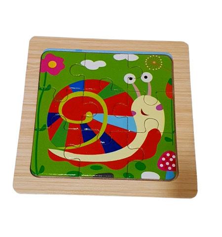 Educational Toys : Puzzles with 9 Pieces -Snail