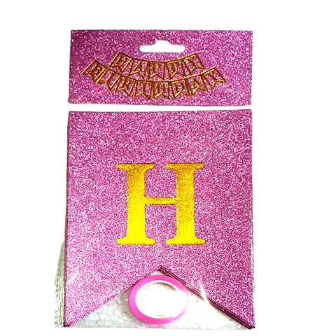 Birthday Banner - light pink