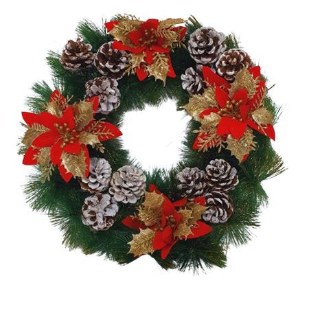 CHRISTMAS DECORATIONS - FLOWER DOOR DECORATION