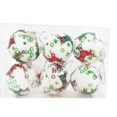 X - MAS BALL - 6 PCS