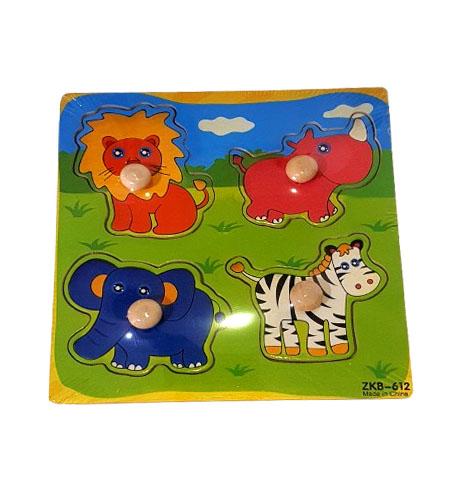 Educational Toys : Puzzles with Knob - Animals