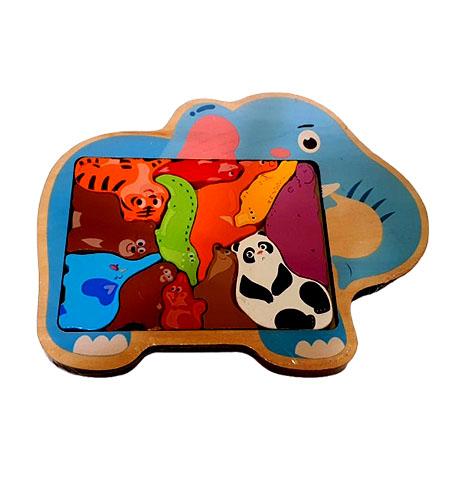 Educational Toys : Wooden Puzzle - Animals