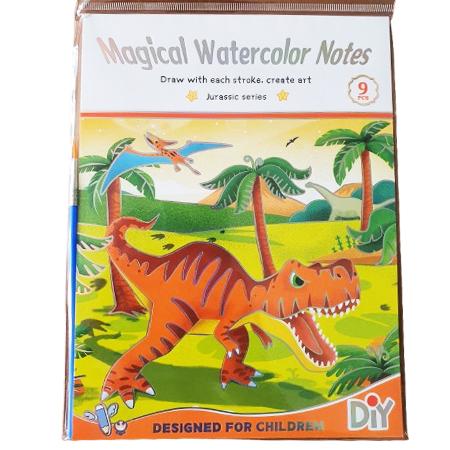 MAGICAL WATERCOLOR NOTES - Jurassic Series
