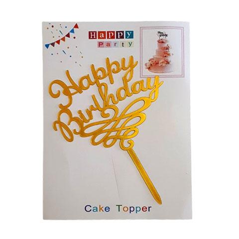 Cake Topper - Happy Birthday
