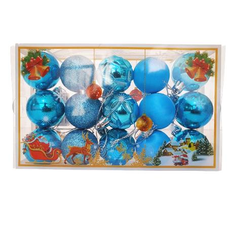 X - MAS BALL 15PCS - BLUE