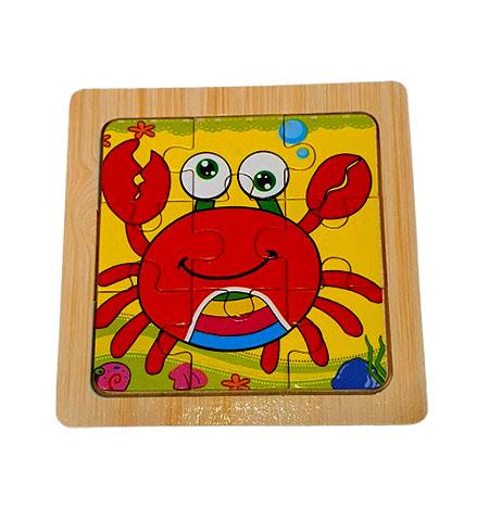 Educational Toys : Puzzles with 9 Pieces - Crab