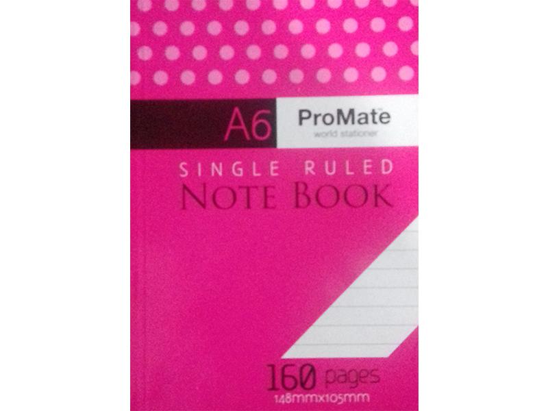 NOTE BOOK  - promate/a6/160pgs