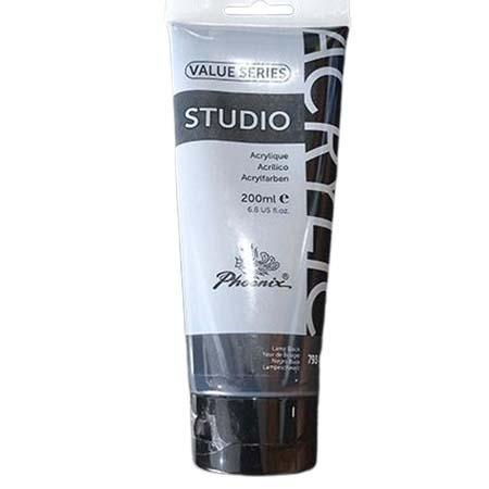 ARTISTS ACRYLIC VALUE SERIES 200ML -  LAMP BLACK