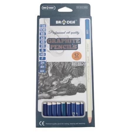 BRODEN GRAPHITE PENCILS - 12PCS