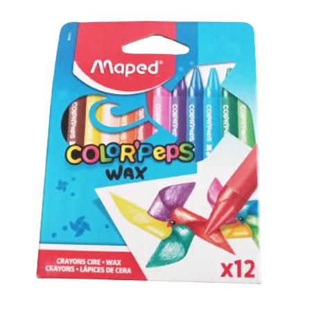 COLOR PEPS WAX CRAYONS - 12 COLOURS
