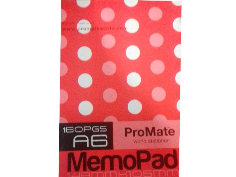 PROMATE MEMO PAD 160P A6