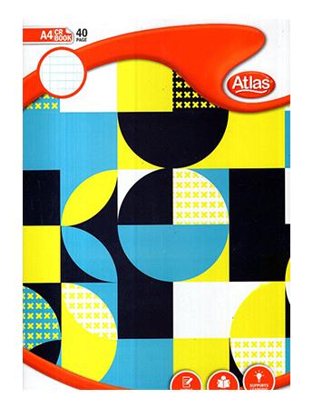 CR BOOK - SQUARE RULED 40PGS - ATLAS
