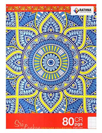 RATHNA CR BOOK - SINGLE RULED / 80P