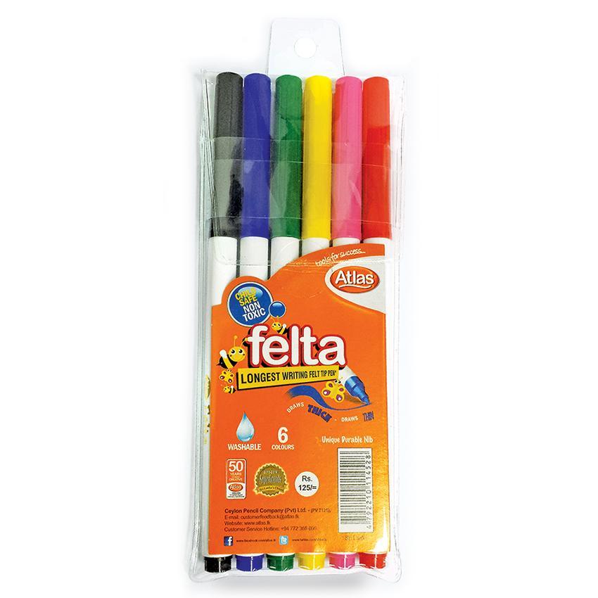 ATLAS COLOUR STICKS - 6 COLOURS