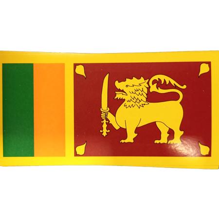 STICKER - NATIONAL FLAG OF SRI LANKA (SMALL)