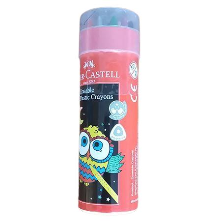 FABER CASTELL 14 ERASABLE PLASTIC CRAYONS