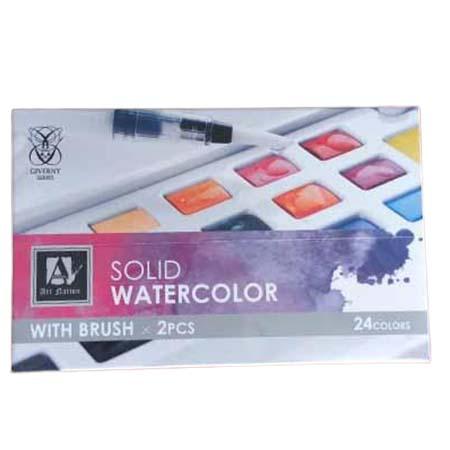 SOLID WATER COLOUR 24PCS