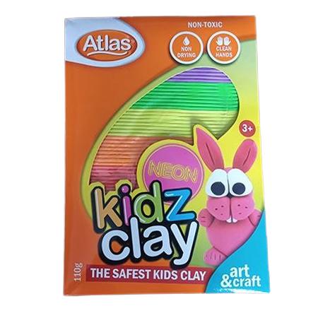 ATLAS KIDZ CLAY - 8 COLOUR/110G