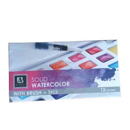 SOLID WATER COLOUR 12PCS